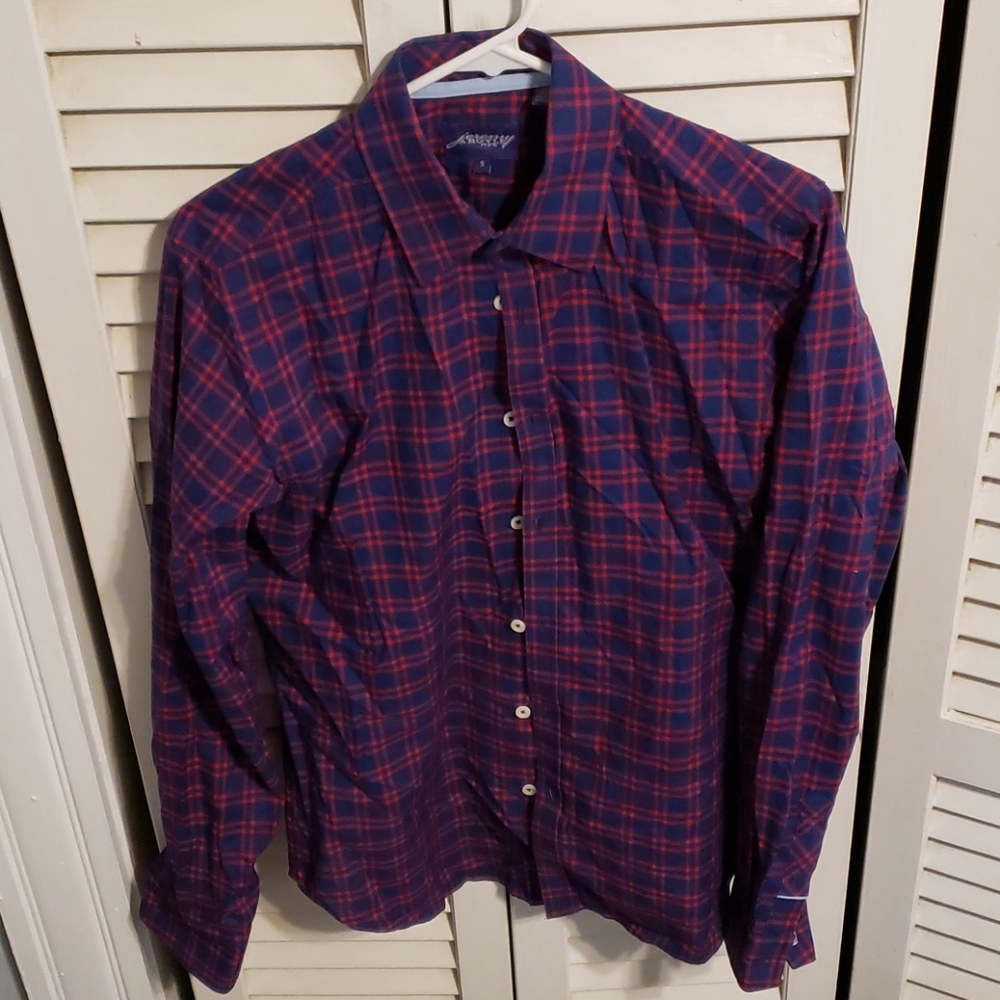 Jeremy Argyle Red and Blue Button Down